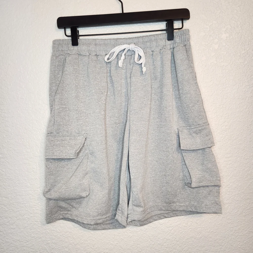 Manfinity Gray Men's Cargo Shorts athleisure athletic shorts size Large